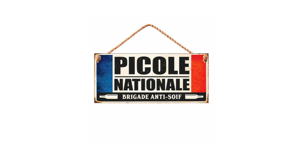 Plaque Métal Picole Nationale Plaques Metalbar And Humour Inexmob 